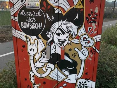 Graffiti Route de Vienne Strasbourg — Street art à Strasbourg