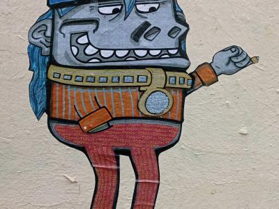 Grinning Character, Lille — Street art in Lille