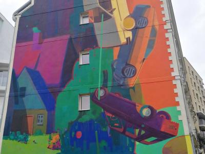 Sainer Blue Flow — Street art by Sainer, Zoer in Nantes