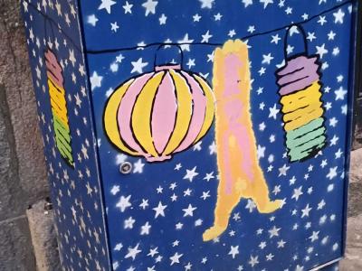 Lanterns and Night Stars — Street art in Porto