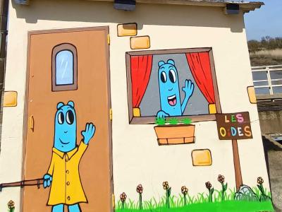 Colorful children — Street art by Les Oides in Cordemais