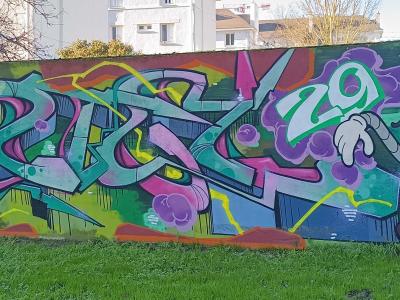 Complex Moner Graffiti — Street art by Moner in Nantes