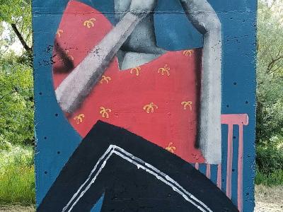 Expressive Robot — Street art by fkv37 (FUKOV37) in Rezé
