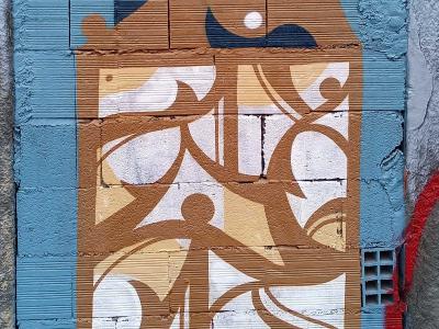 Figures organiques par Hazul — Street art de Hazul à Porto