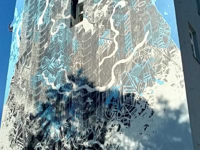 City, Forest and Nature — Street art by M-CITY in Prague