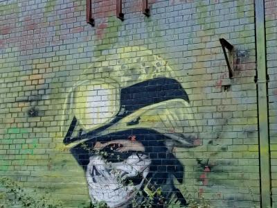 Minimalist Stencil Portrait — Street art by KEN PLOTBOT in Berlin