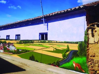 Panorama de Polvorosa — Street art à Polvorosa de Valdavia