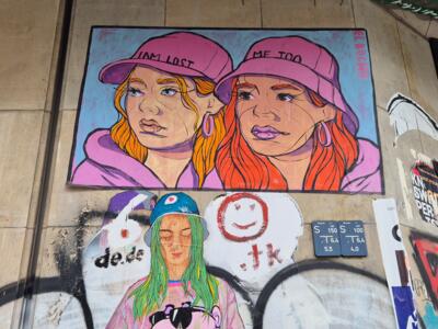« I am lost », « Me too » d'El Bocho — Street art de El Bocho à Berlin