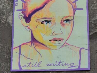 « Still waiting » d'El Bocho — Street art de El Bocho à Berlin