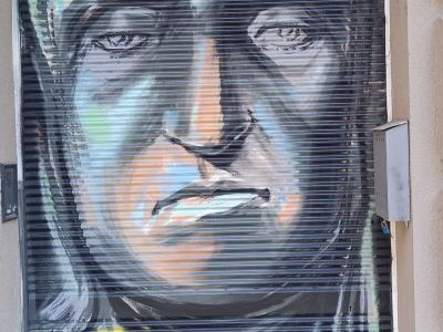 Dante and the Last Line of the Comedy — Street art in Prague