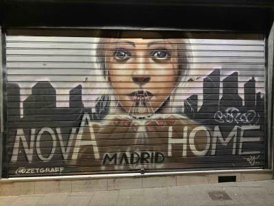 Nova Home - Realistic Portrait Madrid — Street art in Madrid