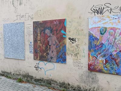 Gallery of mini paintings — Street art in Vilnius