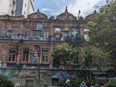 Scène coloniale en trompe-l'œil, KL — Street art à Kuala Lumpur