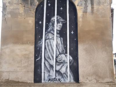 Saint and architecture — Street art in Bordeaux