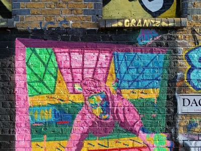 Colorful urban mosaic — Street art in London