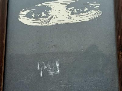 Regard Gravure - Les Yeux — Street art à Prague