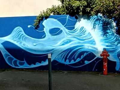 Aquatic Symphony — Street art in Le Loroux-Bottereau
