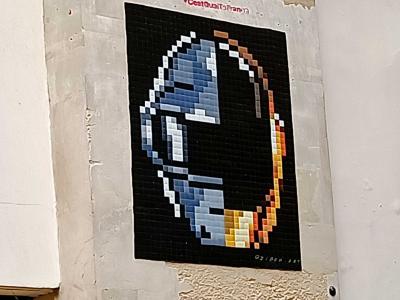 Daft Punk — Street art by Zigom in Paris