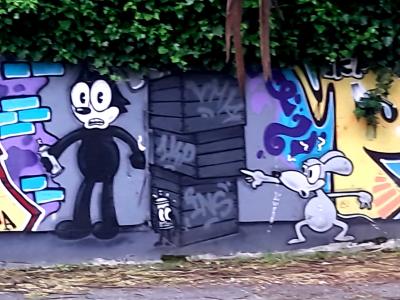 1930s Cartoon Characters — Street art in Grenoble