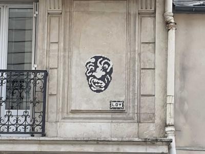 Laughing Face Mosaic — Street art in Paris