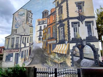 Trompe-l'œil rue ancienne de Chamalières — Street art à Chamalières