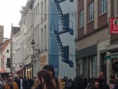 Urban figure — Street art in Brussel