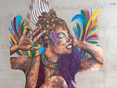 Danseuse au carnaval par Tanala — Street art de Tanala à Nantes