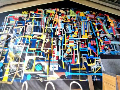 Wild style multicolore complexe — Street art à Strasbourg