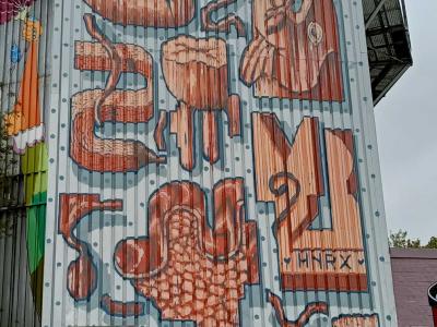 Monstrous Expressionist Tower — Street art by HNRX in Berlin