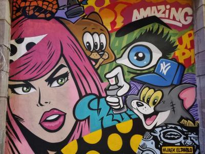 Amazing pop art de Jaek — Street art de Jaek El diablo à Strasbourg