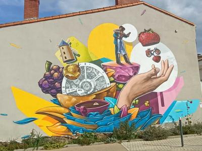 Les mains du Moulin — Street art à Le Loroux-Bottereau