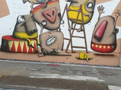 Grotesque Characters by Ador — Street art by Ador in Nantes