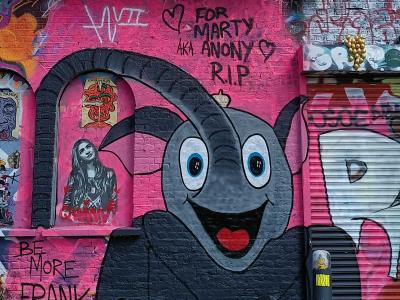 Be More Frank hommage Marty — Street art à London