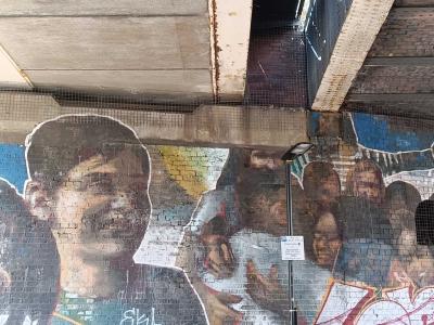 Overlapped Portraits — Street art in London