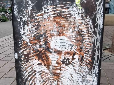 Digital fingerprint — Street art in Strasbourg