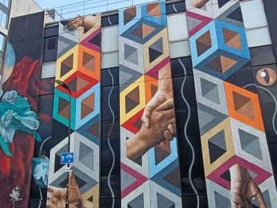 Hands and Geometry — Street art by Ninth Seal, Best Ever in London