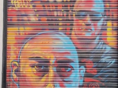 Hyperrealistic Portraits at Ghetto Shop — Street art in Madrid