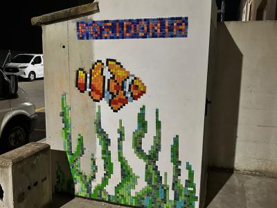 Posidonia, poisson-clown en mosaïque — Street art à Beniarbeig