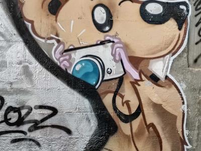 Souris rigolo — Street art à Porto
