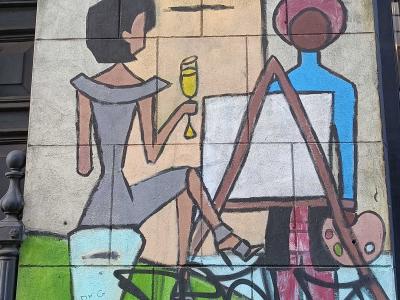 Women Rocket Composition — Street art in London