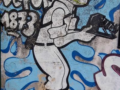 Personnage graffiti Depuis 1873 — Street art à Limoges