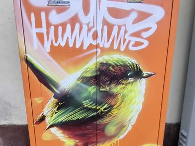 Sales Humains par Dan23 — Street art de Dan23 à Strasbourg