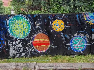 Colorful Space Exploration — Street art in Le Pont-de-Claix