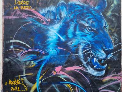 Release the Beast by Apogé — Street art by Apogé (Olivier Robillard) in Clermont-Ferrand