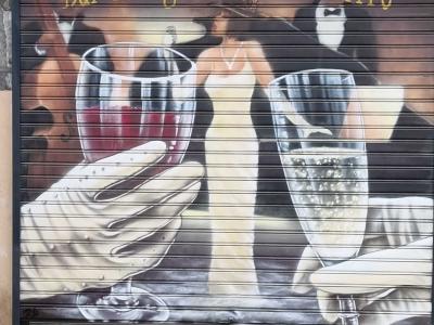 Hands and Karaoke Microphones — Street art in Grenoble
