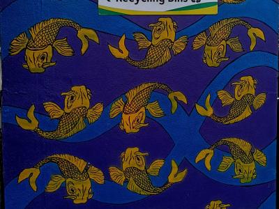 Golden Fish — Street art in London