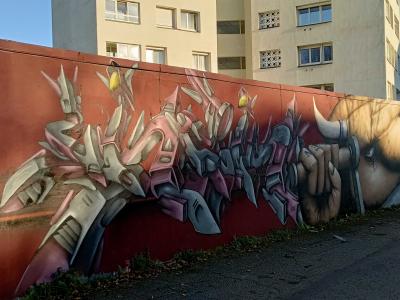 Lettrage wildstyle par Ador — Street art de Ador à Nantes