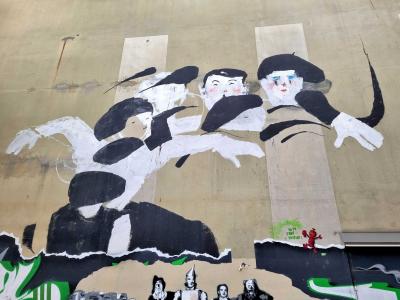 The Three Mimes — Street art by Anthony Lister in Grenoble
