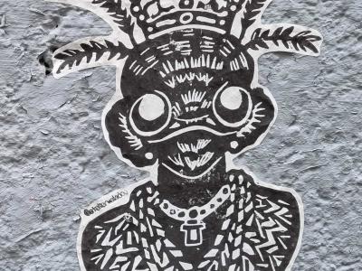 Insecte royal à la couronne — Street art à Clermont-Ferrand