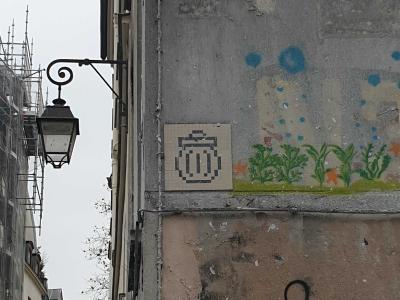 Double mosaïque par A2 — Street art de A2 à Paris